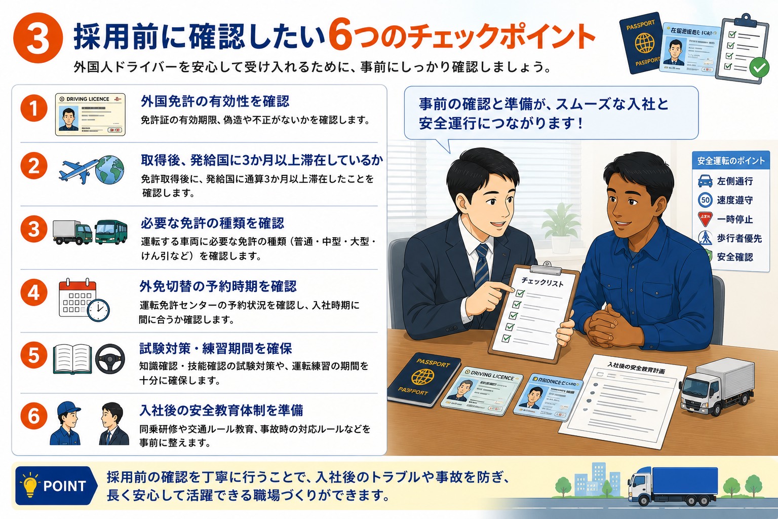 採用前に確認したい６つのチェックポイント