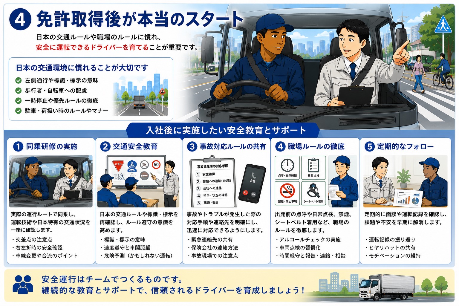 免許取得後が本当のスタート