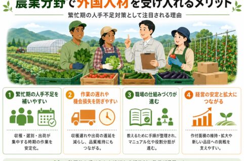 農業分野と外国人材の活用メリット