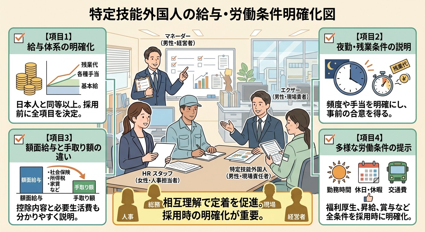 給与・労働条件を明確にする