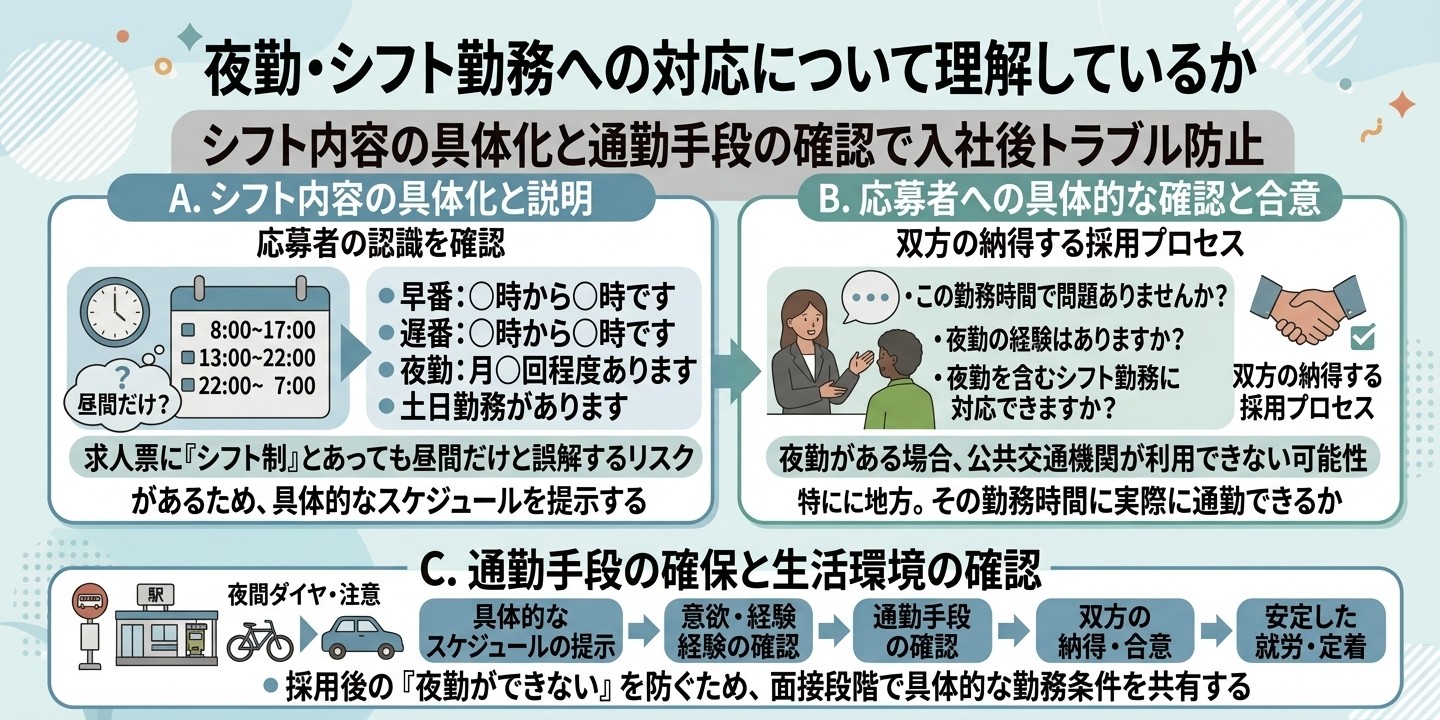 給与・勤務時間・休日について理解しているか