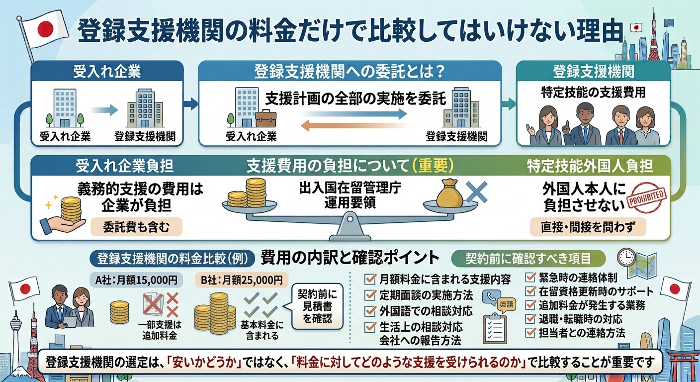 登録支援機関の料金だけで比較してはいけない理由