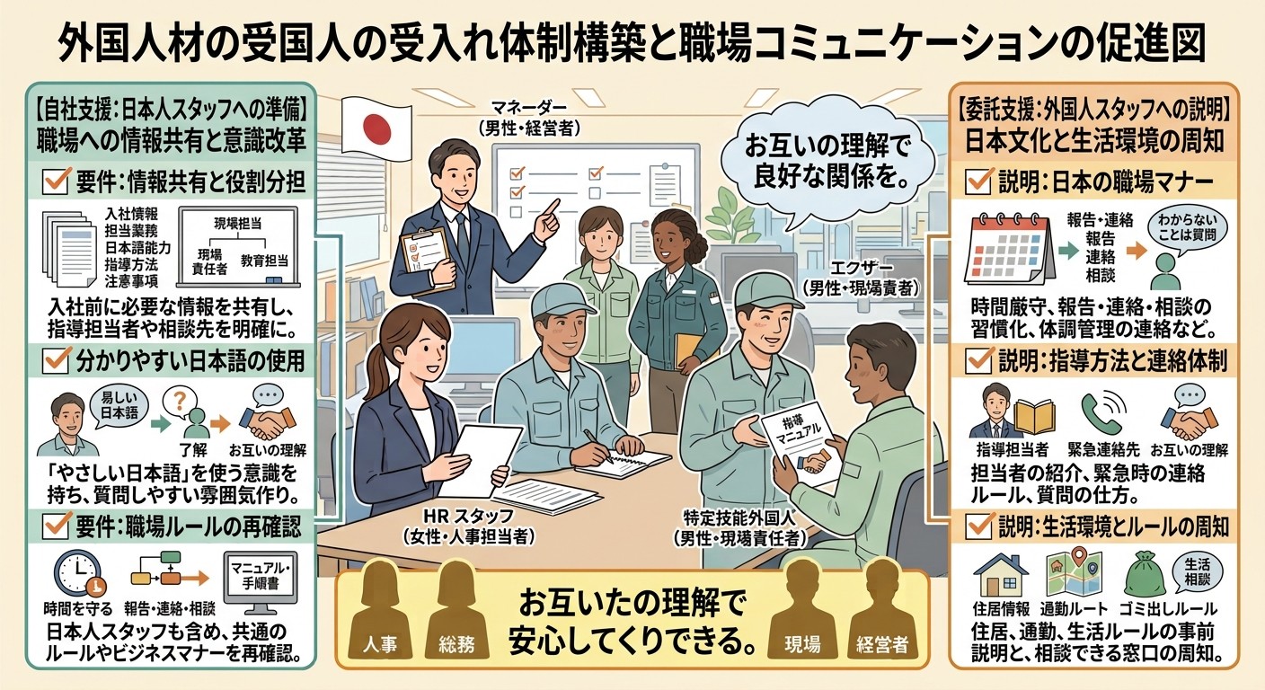 職場の受入れ体制を作る