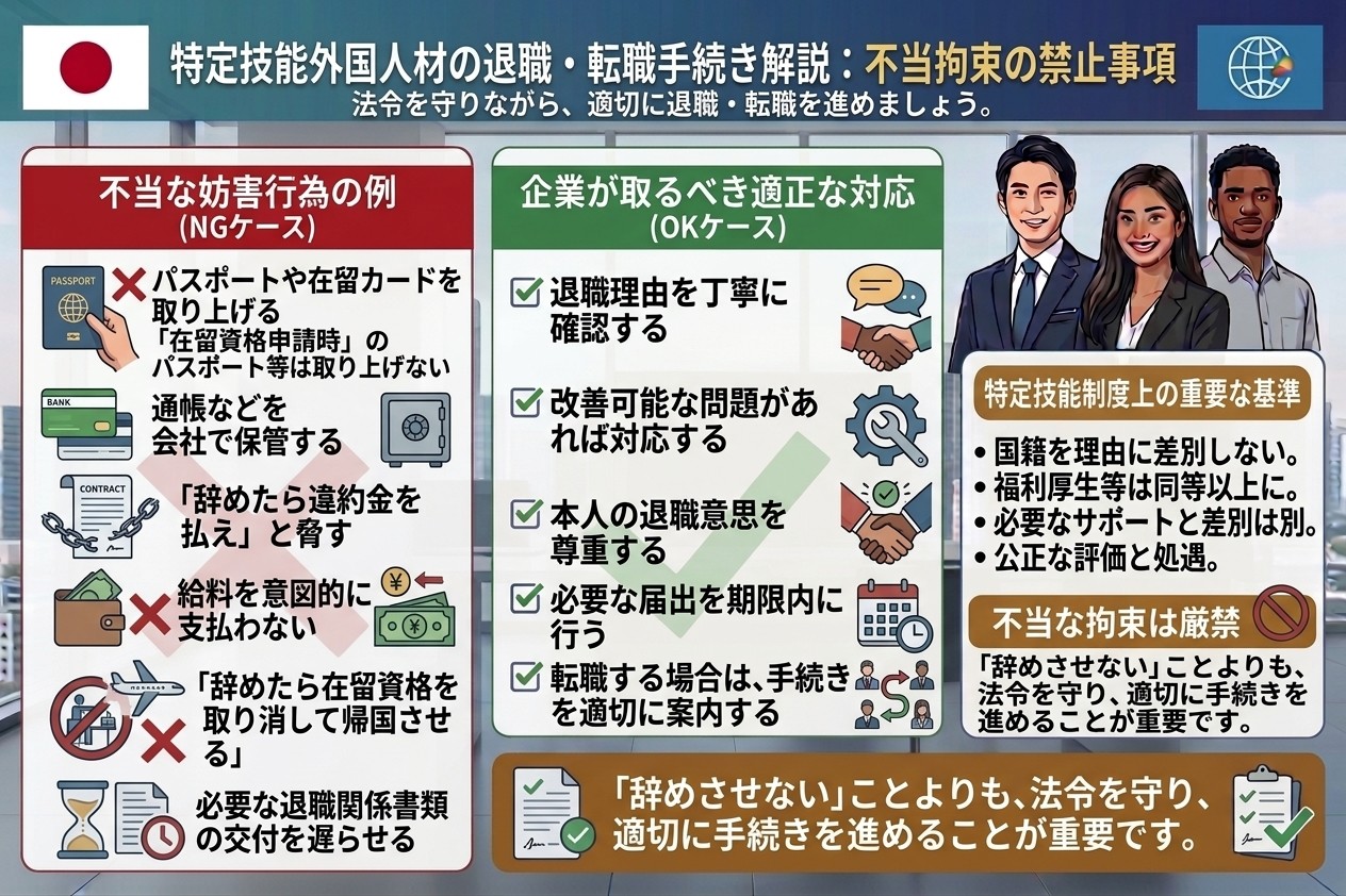 6.退職・転職を不当に妨害する
