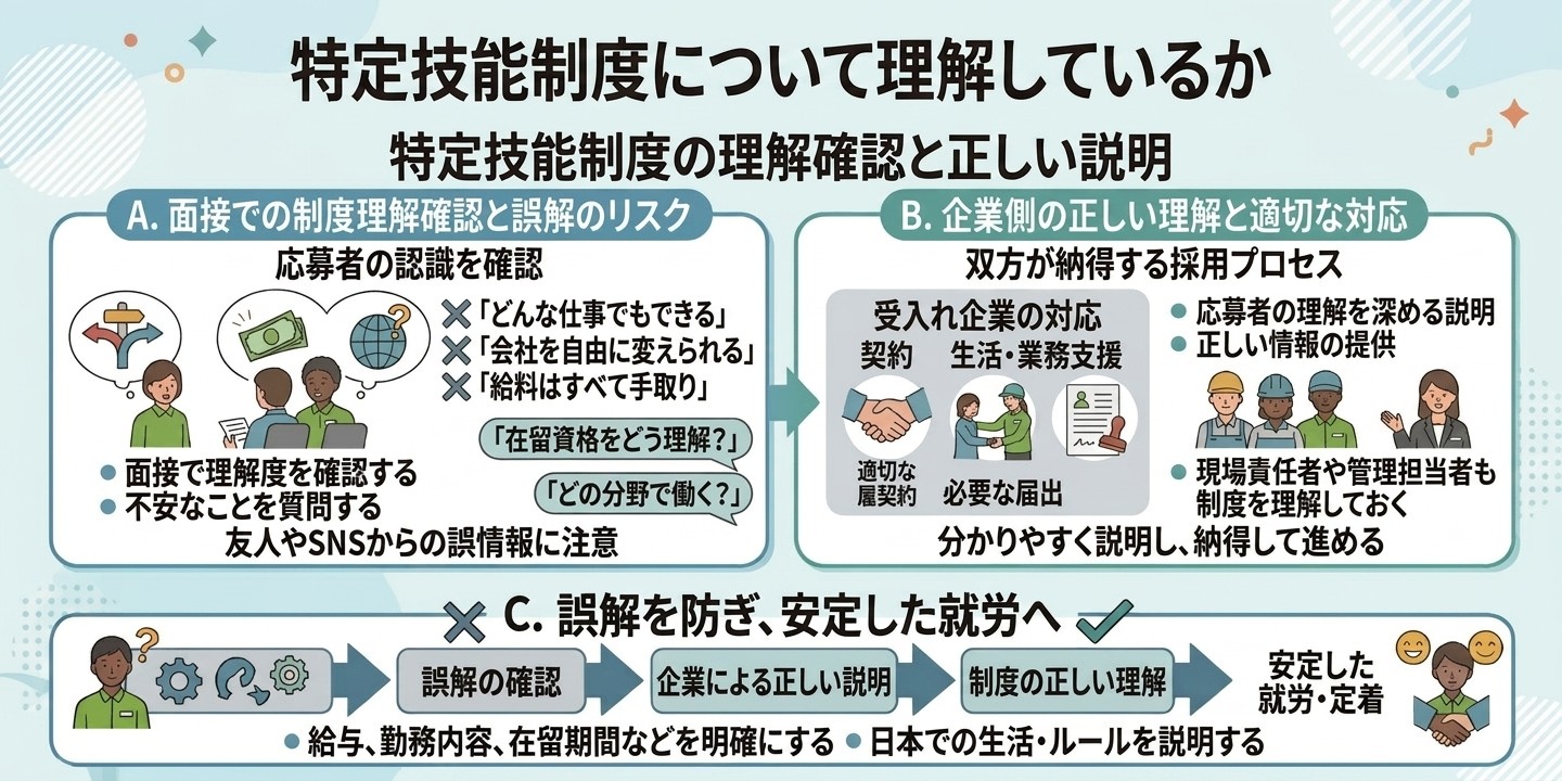 特定技能制度について理解しているか