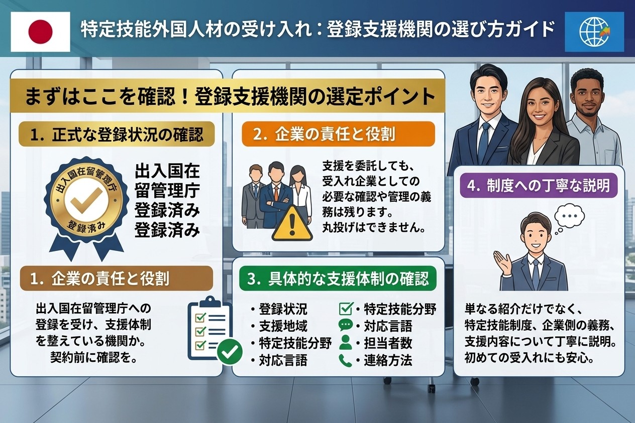 登録支援機関として正式に登録されているか