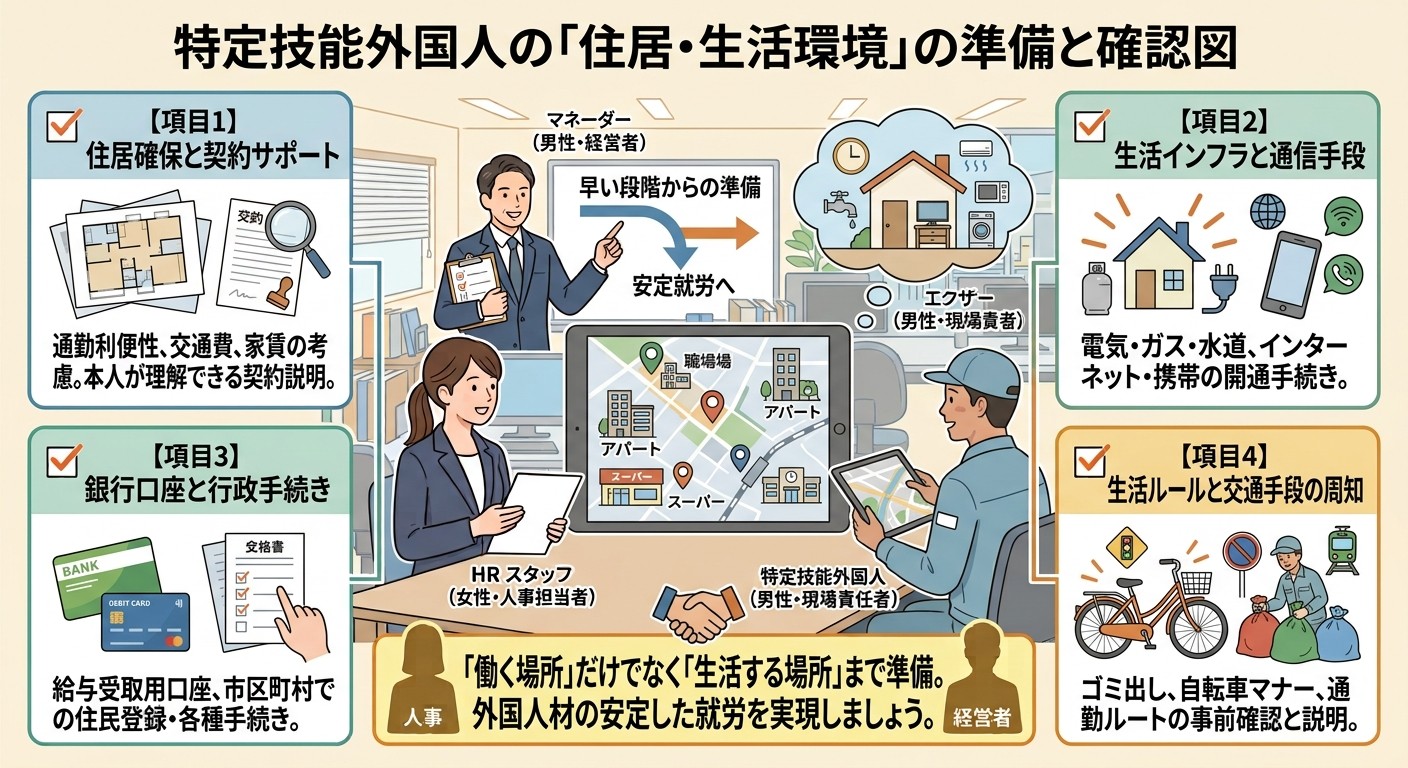 住居・生活環境を準備する