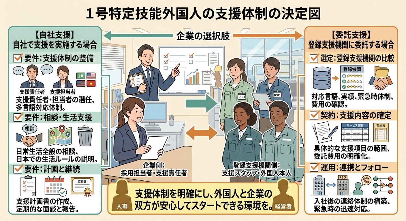 1号特定技能外国人の「支援体制」を決める