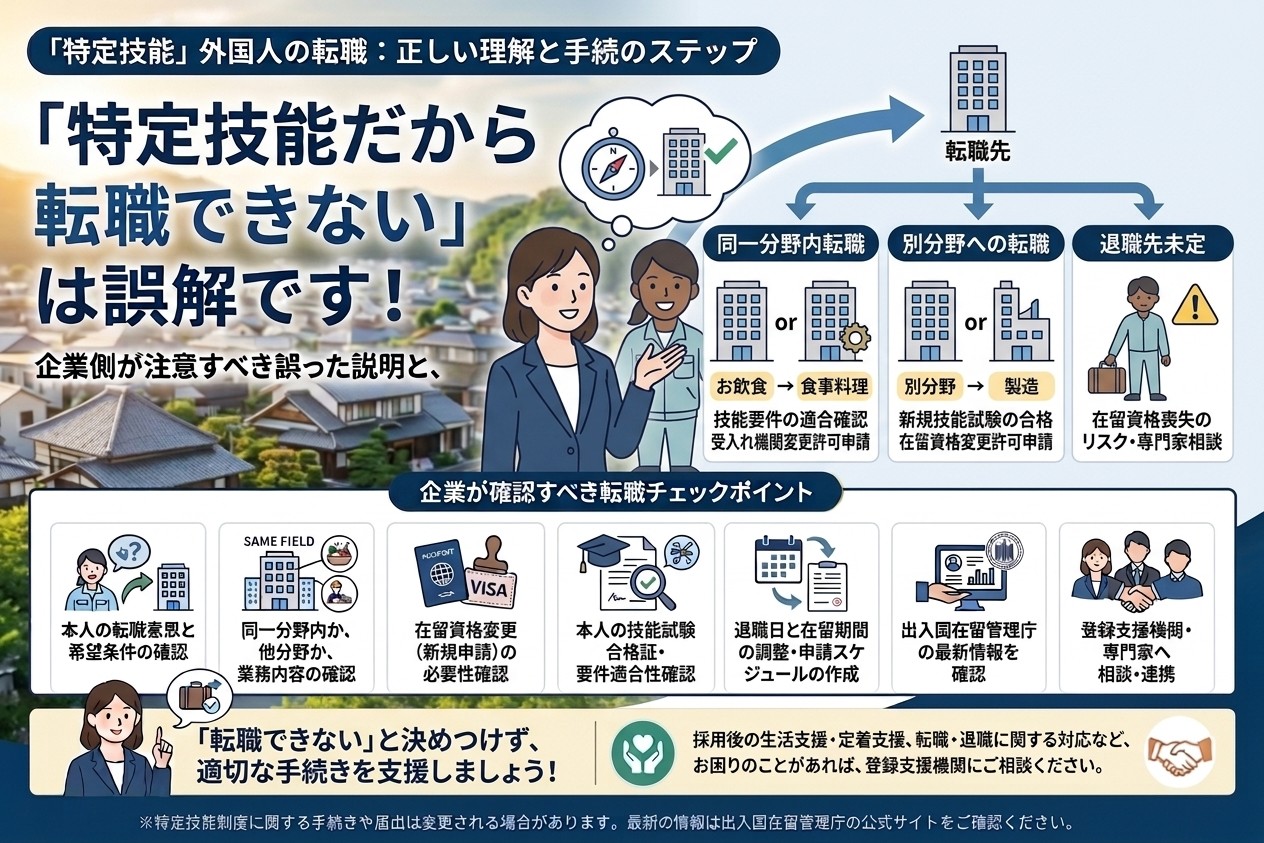 「特定技能だから転職できない」と決めつけない