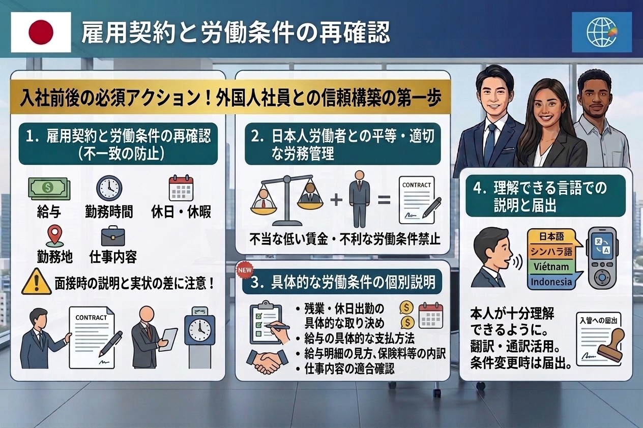 雇用契約と労働条件をもう一度確認する