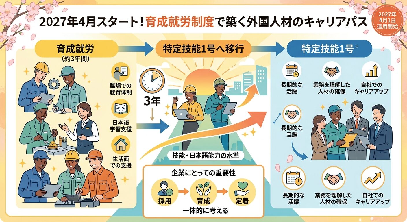 2027年4月から「育成就労制度」がスタート