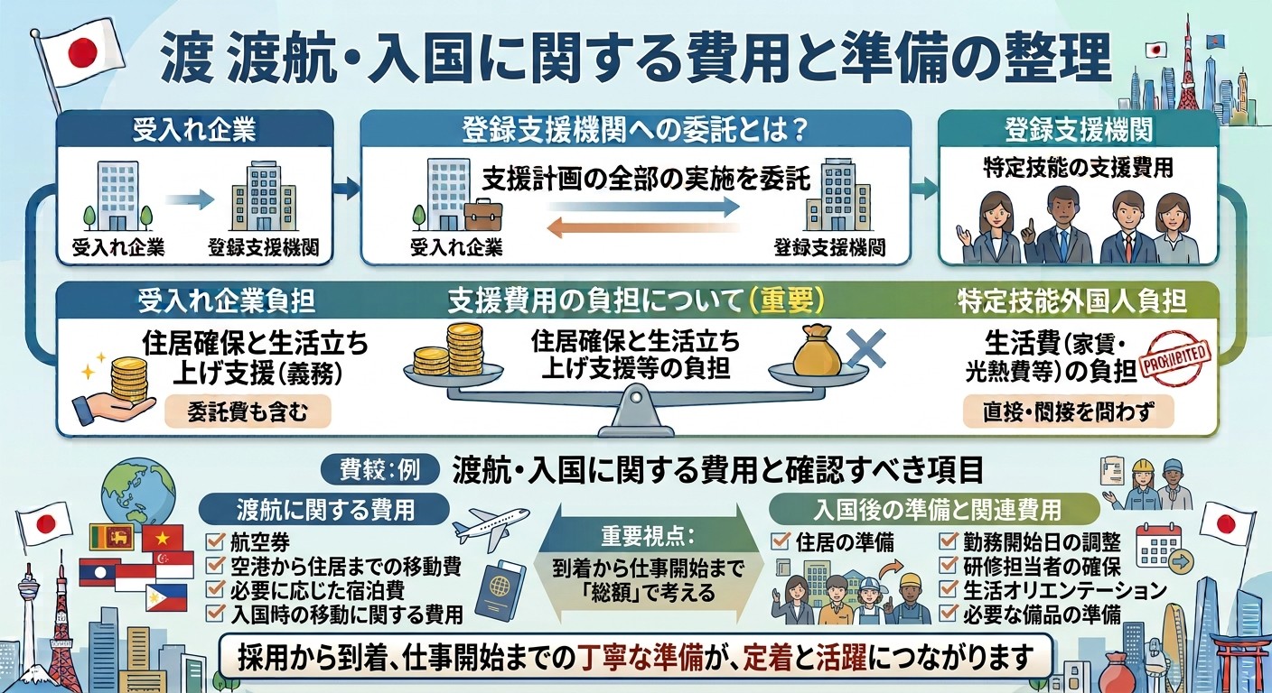渡航・入国に関する費用