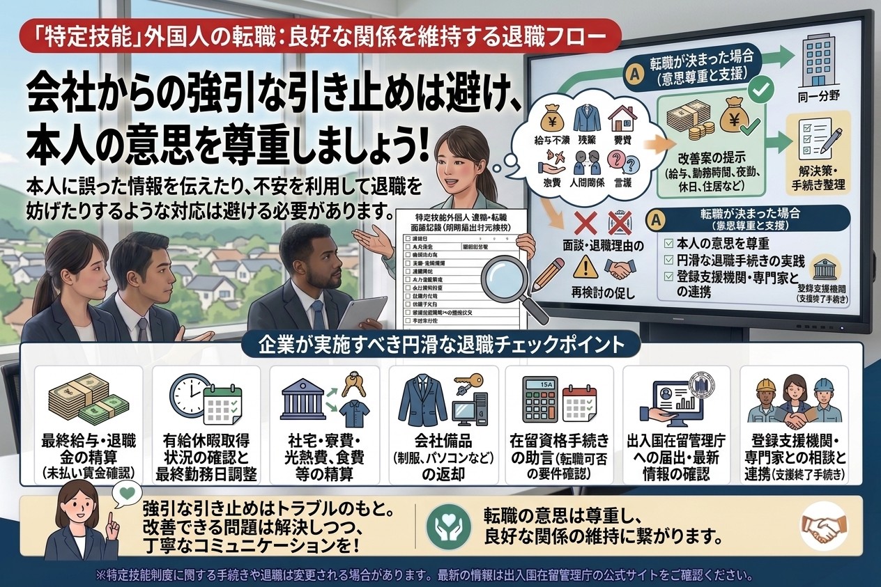 会社からの強引な引き止めは避ける