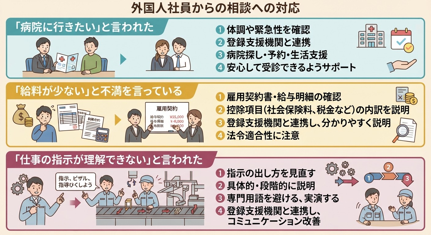 外国人社員からの相談への対応