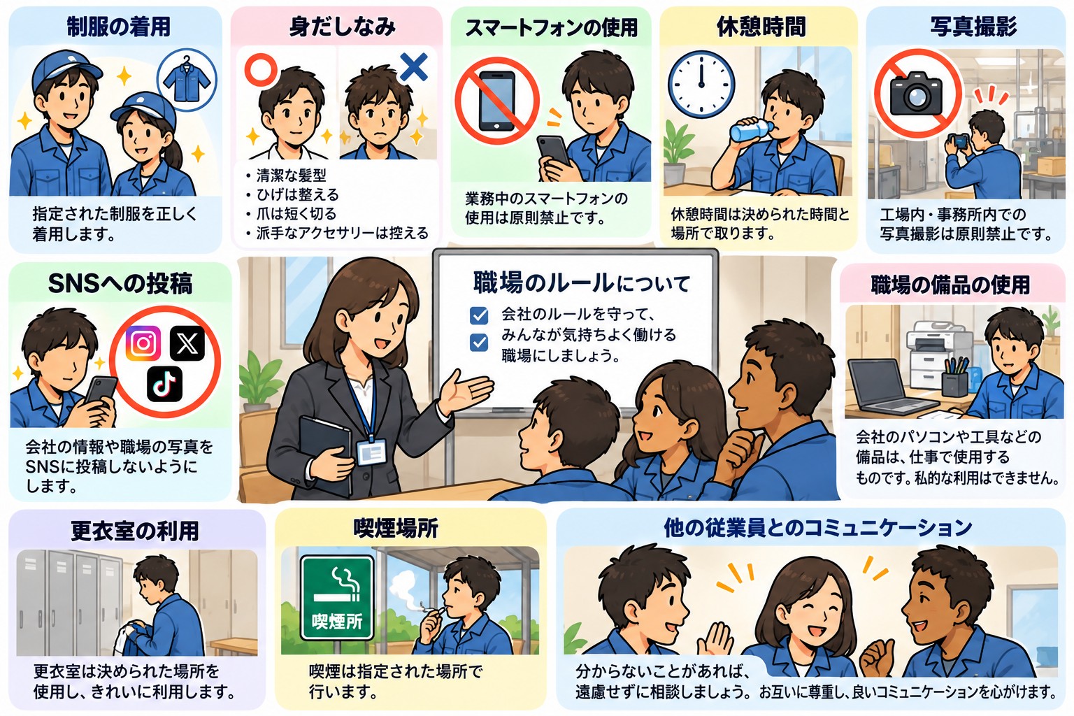 3．職場のルールを「常識」と考えずに説明する