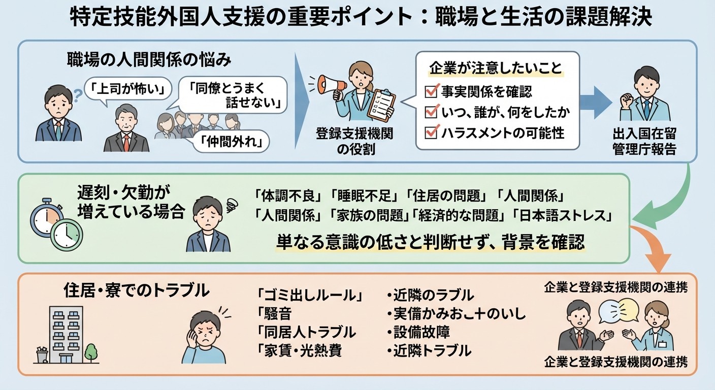 特定技能外国人支援の重要ポイント：職場と生活の課題解決