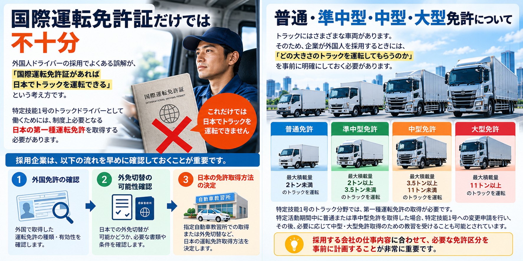 4.国際運転免許証だけでは不十分